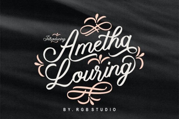 Ametha Louring Font Review: A Natural Script for Creative Branding