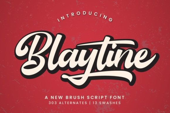 Blaytine: A Bold Script for Editorial Design