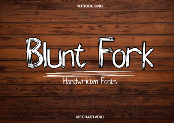 Blunt Fork Font: Elegant Script for Digital Design