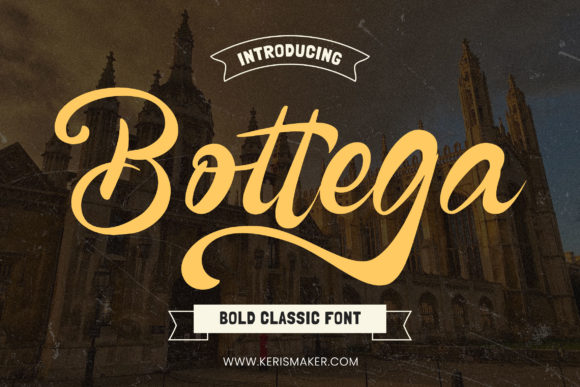 Bottega: A Handwritten Font for Polished Branding