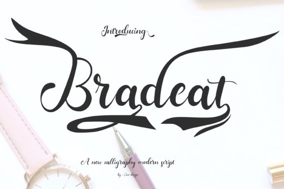 Bradeat Font for Campaign Design and Branding