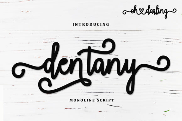Dentany Font: Elegant Script for Digital Marketing