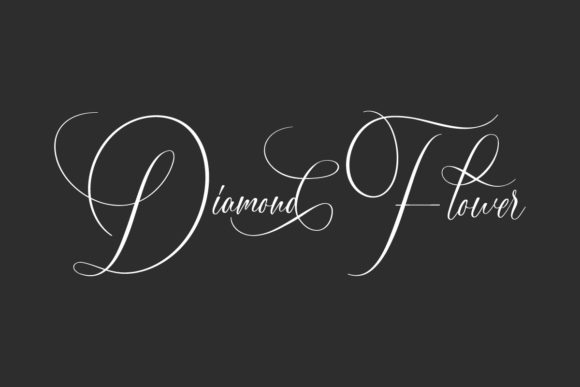 Diamond Flower Font for Creative Campaigns