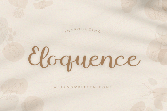 Eloquence Font: A Fresh Script for Editorial Design