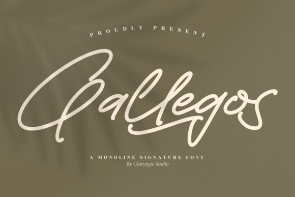 Gallegos: A Script Font for Creative Projects
