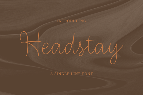 Headstay: A Refined Script Font