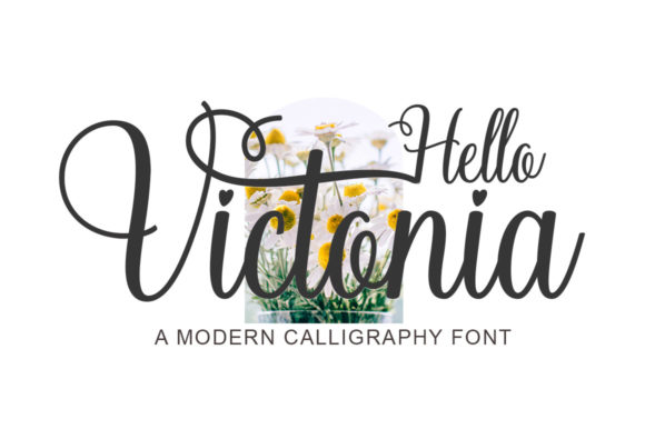 Hello Victonia Font for Creative Projects