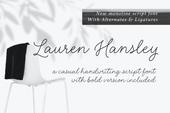 Lauren Hansley Script Font Review for Creative Projects