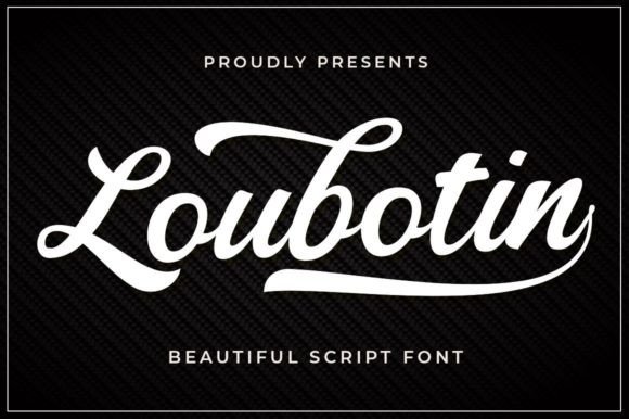 Loubotin: A Vintage Script Font for Elegant Design