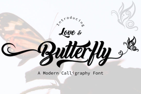 Love and Butterfly Font for Business Branding