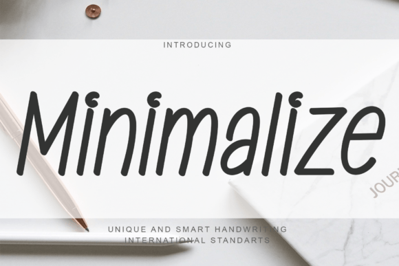 Minimalize: A Handwritten Font for Elegant Design