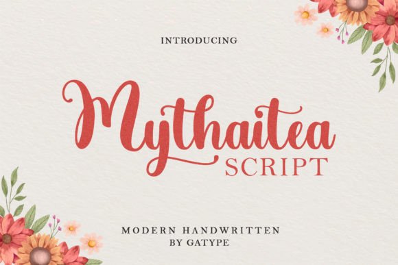 Mythaitea: A Modern Script Font