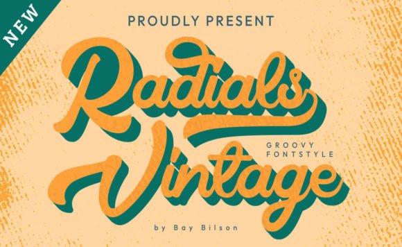Radial Vintage: A Groovy Script Font for Creative Projects