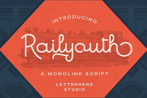Railyouth Font: A Vintage Script for Crafting and Design Projects