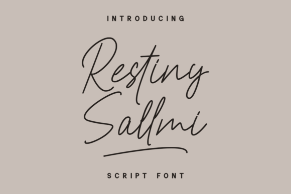 Restiny Sallmi Font for Business Branding and Design