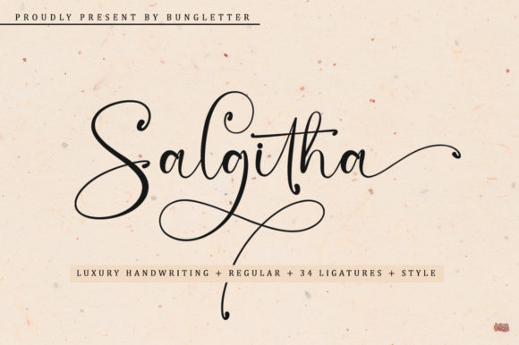Salgitha Font for Elegant Campaigns
