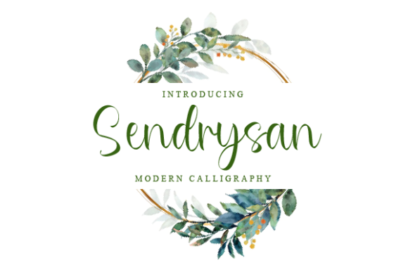 Sendrysan: A Modern Script for Web Design