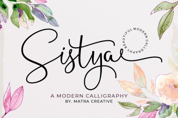 Sistya: A Script Font for Makers and Sellers