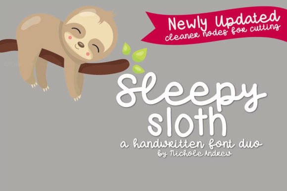 Sleepy Sloth Duo: A Handwritten Font for Editorial Designers